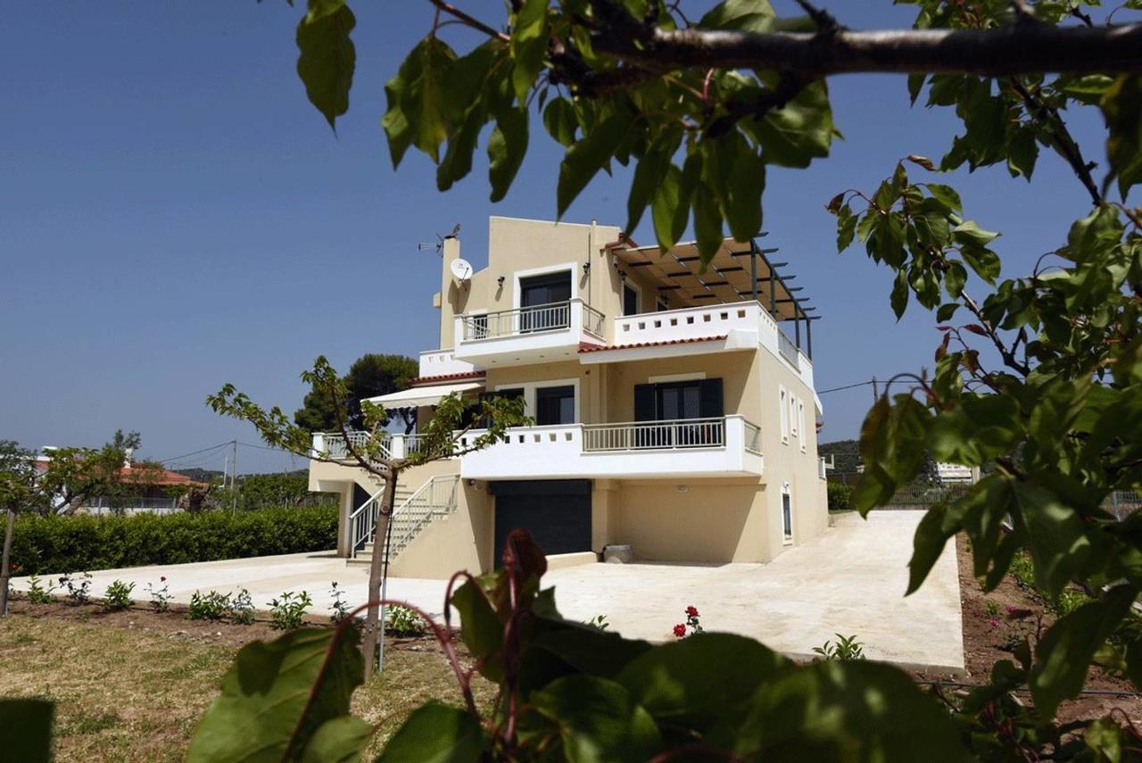 Panelma Villa Tranquil Coastal Retreat In Zacharo Tholon Dış mekan fotoğraf